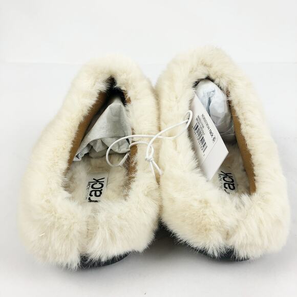 Nordstrom Rack Womens Holly Clog Slippers Large 9-10 Brown Faux Fur Slip-On NWT - Picture 7 of 10